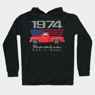 1974-Crimson Red Hoodie